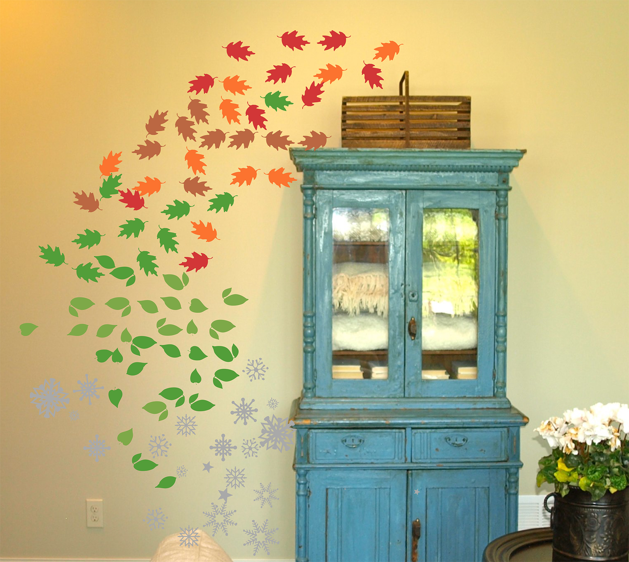 Seasonal Trees Extra Leaves Beautiful Wall Decals